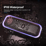 Soundbox Pro Bluetooth Speaker, 20W Stereo Sound, Active Extra Bass, 20H Playtime, Multi-Colors Lights, Wireless Stereo Pairing, IPX6 Waterproof for Garden, Hiking, Camping, Beach, Party-Blue