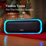 Soundbox Pro Bluetooth Speaker, 20W Stereo Sound, Active Extra Bass, 20H Playtime, Multi-Colors Lights, Wireless Stereo Pairing, IPX6 Waterproof for Garden, Hiking, Camping, Beach, Party-Blue