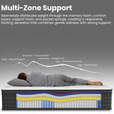 Twin XL Mattress 14 Inch Memory Foam Hybrid Mattress in a Box, Medium