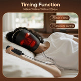 Red Light Therapy for Face, 4 Modes Led Face Mask Light Therapy with Remote, Portable Light Therapy Mask for Skin Care at Home, Travel (Black)