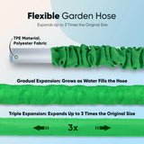 100Ft Expandable Flexible Garden Water Hose, 3/4", 7 Sprayer Nozzle, Nylon, Outdoor