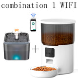 4L Pet Feeder Tuya WIFI Automatic Dog Food Dispenser Smart Cat Feeder 2L Cat Automatic Drinking Fountain Dog Water Feeder