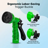 100Ft Expandable Flexible Garden Water Hose, 3/4", 7 Sprayer Nozzle, Nylon, Outdoor
